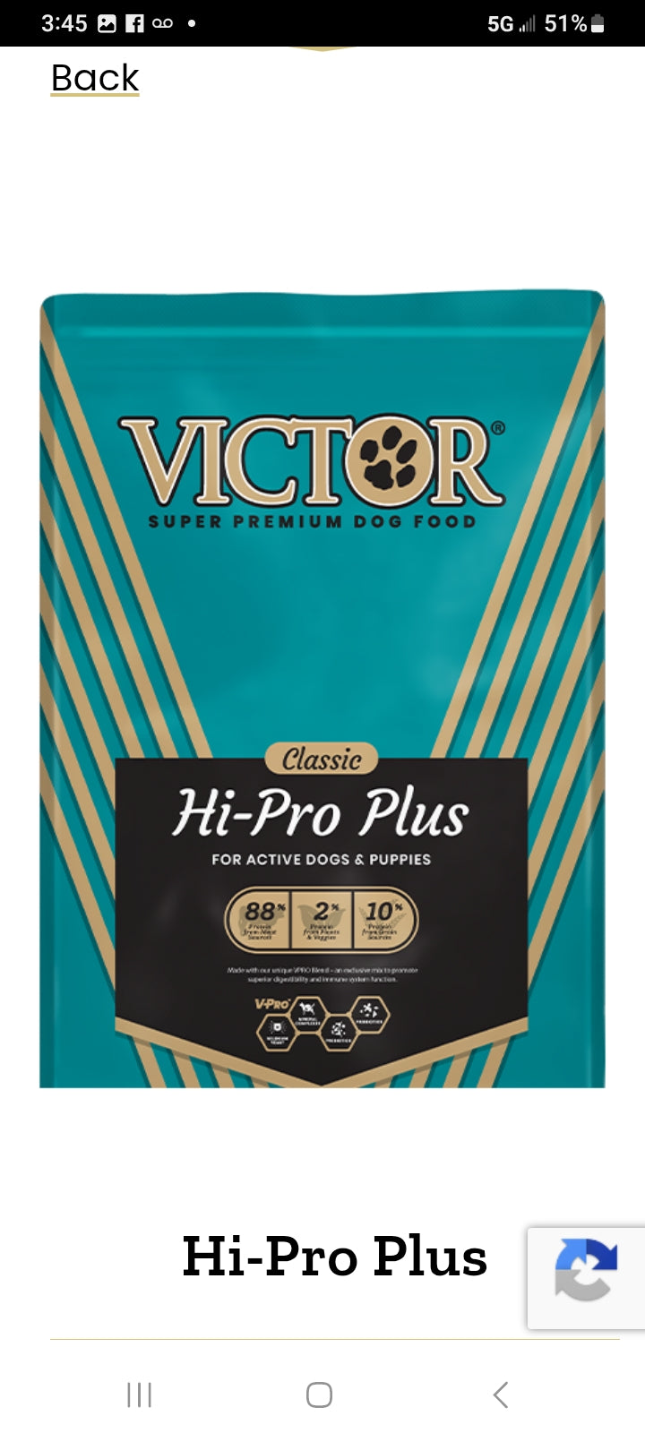 Victor Dog Food