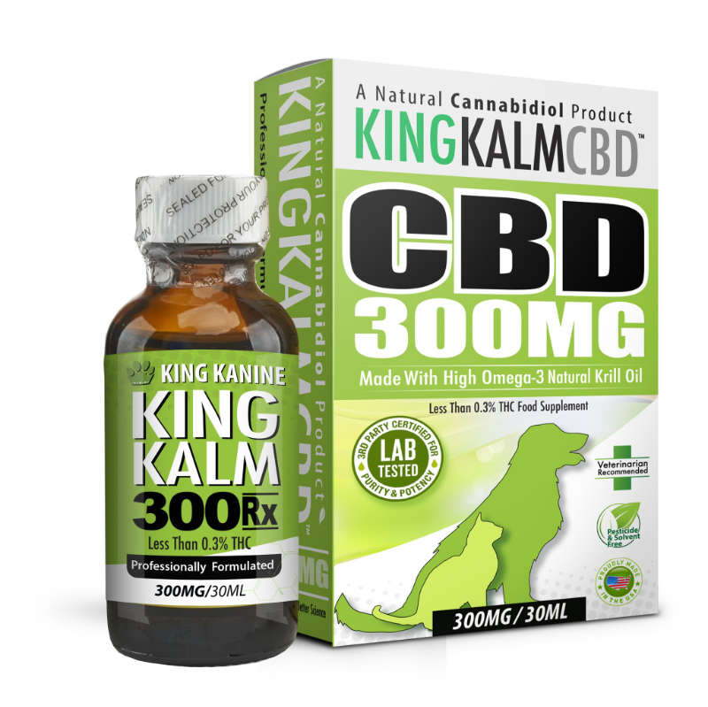 KING KALM™ CBD 300mg - Large Size Pet & Dog Formula