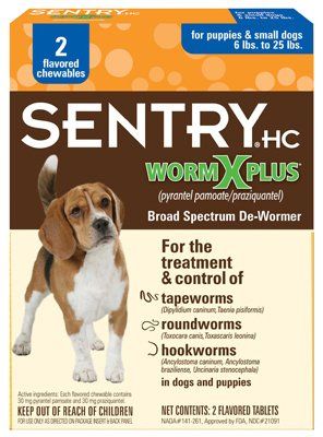 Sentry HC WormX Plus - Pets up to 20lbs