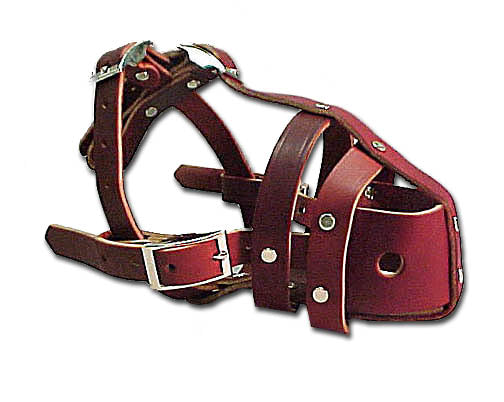 No Bite Muzzle - Leather