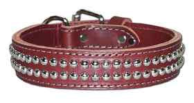 LEATHER STUD COLLARS