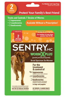 Sentry HC WormX Plus - Pets over 25lbs